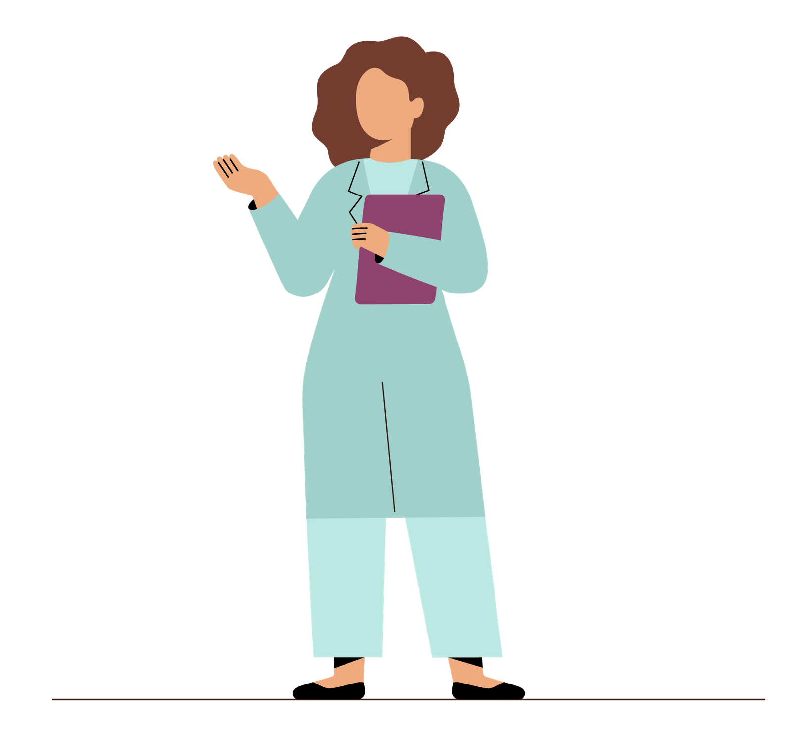 Illustration d&rsquo;une professionnelle cherchant ou offrant un emploi.